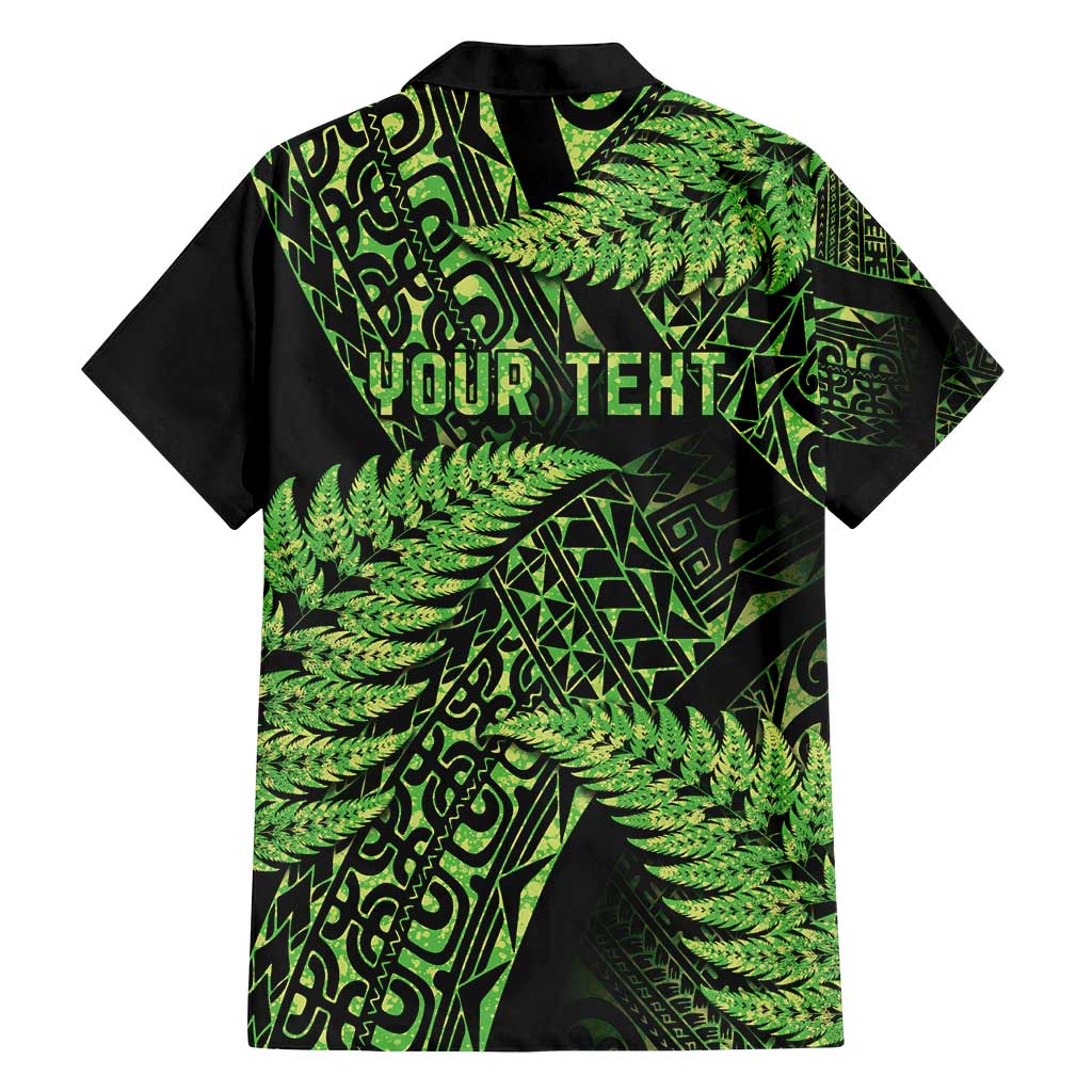 New Zealand Rugby Pacific Personalised Family Matching Off Shoulder Maxi Dress and Hawaiian Shirt All Lime Maori Pasifika Fern Pattern LT9 - Polynesian Pride