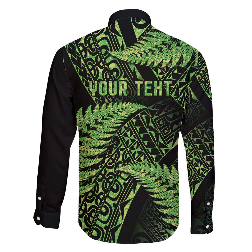 New Zealand Rugby Pacific Personalised Family Matching Short Sleeve Bodycon Dress and Hawaiian Shirt All Lime Maori Pasifika Fern Pattern LT9 - Polynesian Pride
