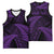 New Zealand Rugby Pacific Personalised Basketball Jersey All Purple Maori Pasifika Fern Pattern - Polynesian Pride