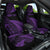 New Zealand Rugby Pacific Personalised Car Seat Cover All Purple Maori Pasifika Fern Pattern