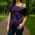 New Zealand Rugby Pacific Personalised Cross Shoulder Shirt All Purple Maori Pasifika Fern Pattern - Polynesian Pride
