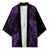 New Zealand Rugby Pacific Personalised Kimono All Purple Maori Pasifika Fern Pattern - Polynesian Pride