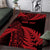 New Zealand Rugby Pacific Personalised Area Rug All Red Maori Pasifika Fern Pattern