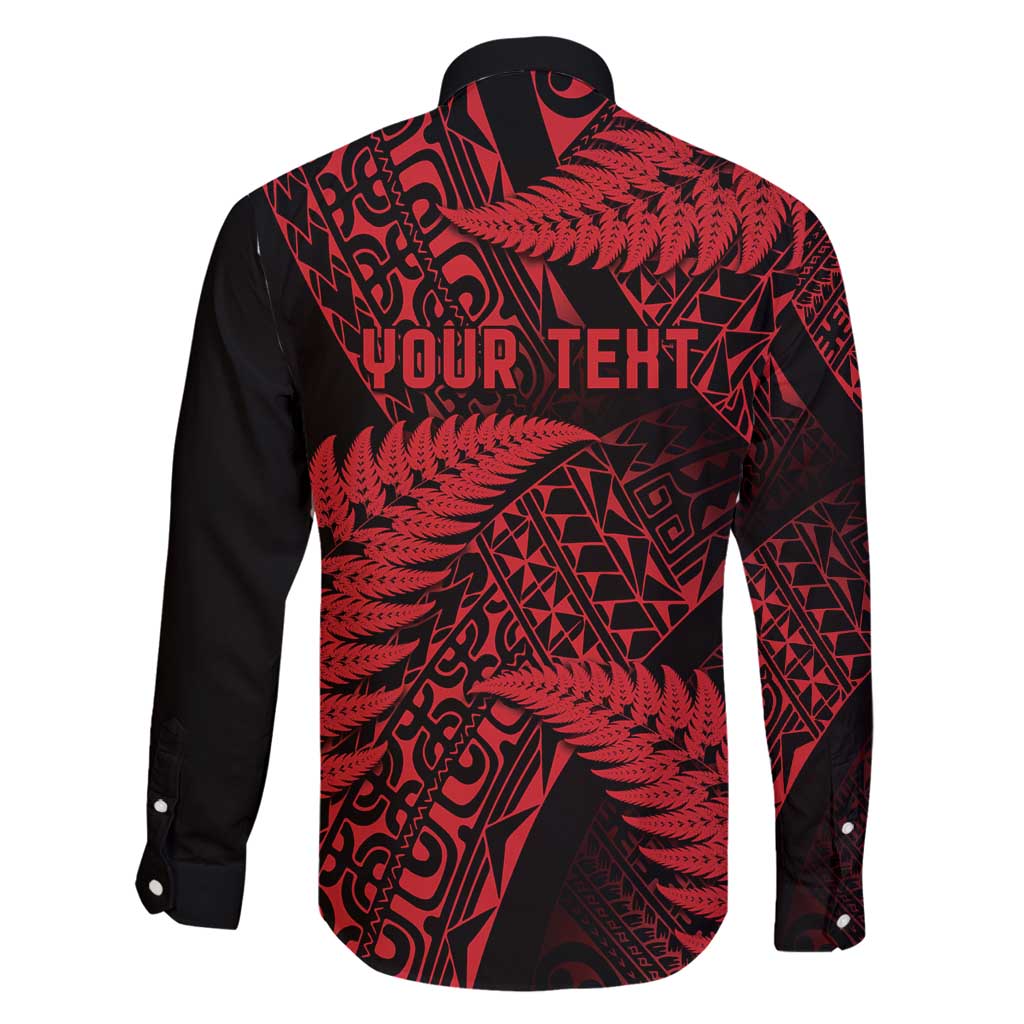 New Zealand Rugby Pacific Personalised Family Matching Summer Maxi Dress and Hawaiian Shirt All Red Maori Pasifika Fern Pattern LT9 - Polynesian Pride