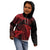 New Zealand Rugby Pacific Personalised Kid Hoodie All Red Maori Pasifika Fern Pattern