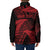 New Zealand Rugby Pacific Personalised Padded Jacket All Red Maori Pasifika Fern Pattern - Polynesian Pride