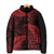 New Zealand Rugby Pacific Personalised Padded Jacket All Red Maori Pasifika Fern Pattern - Polynesian Pride