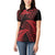 New Zealand Rugby Pacific Personalised Women Polo Shirt All Red Maori Pasifika Fern Pattern