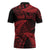 New Zealand Rugby Pacific Personalised Zipper Polo Shirt All Red Maori Pasifika Fern Pattern - Polynesian Pride
