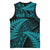 New Zealand Rugby Pacific Personalised Basketball Jersey All Turquoise Maori Pasifika Fern Pattern - Polynesian Pride