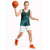 New Zealand Rugby Pacific Personalised Basketball Jersey All Turquoise Maori Pasifika Fern Pattern - Polynesian Pride