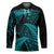 New Zealand Rugby Pacific Personalised Hockey Jersey All Turquoise Maori Pasifika Fern Pattern - Polynesian Pride