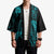 New Zealand Rugby Pacific Personalised Kimono All Turquoise Maori Pasifika Fern Pattern - Polynesian Pride
