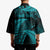 New Zealand Rugby Pacific Personalised Kimono All Turquoise Maori Pasifika Fern Pattern - Polynesian Pride
