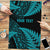 New Zealand Rugby Pacific Personalised Puzzle All Turquoise Maori Pasifika Fern Pattern - Polynesian Pride