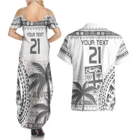 Custom Fiji Rugby Couples Matching Summer Maxi Dress and Hawaiian Shirt Polynesian Fijian Masi Palm Tree LT9 - Polynesian Pride