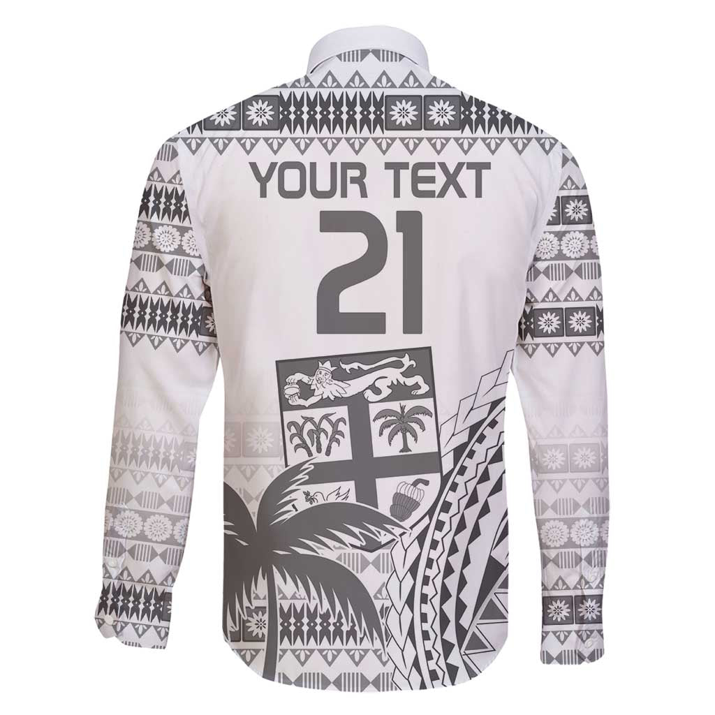 Custom Fiji Rugby Family Matching Tank Maxi Dress and Hawaiian Shirt Polynesian Fijian Masi Palm Tree LT9 - Polynesian Pride