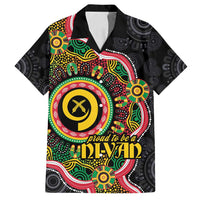 Vanuatu Personalised Family Matching Long Sleeve Bodycon Dress and Hawaiian Shirt Aboriginal Dot Paitnting LT9 Dad's Shirt - Short Sleeve Black - Polynesian Pride