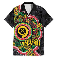 Vanuatu Personalised Family Matching Mermaid Dress and Hawaiian Shirt Aboriginal Dot Paitnting LT9 Dad's Shirt - Short Sleeve Black - Polynesian Pride