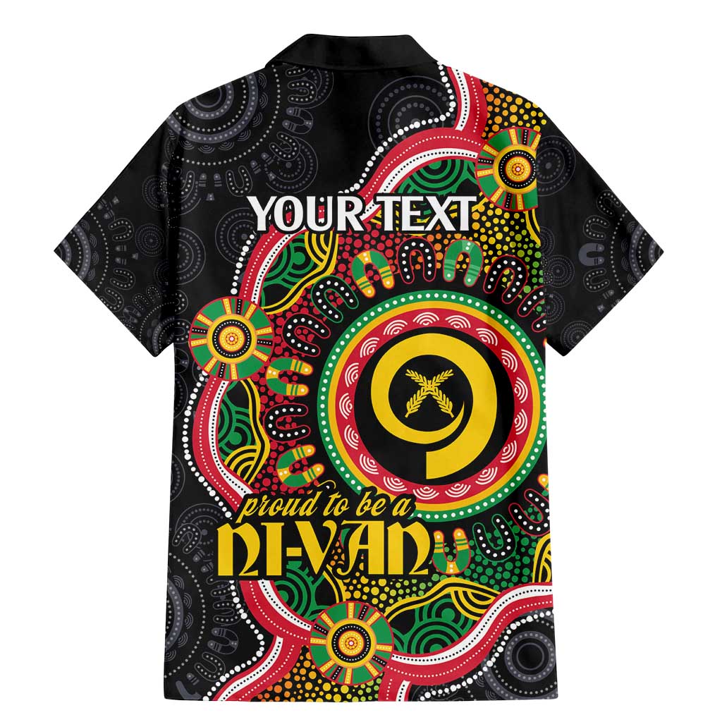 Vanuatu Personalised Family Matching Mermaid Dress and Hawaiian Shirt Aboriginal Dot Paitnting LT9 - Polynesian Pride