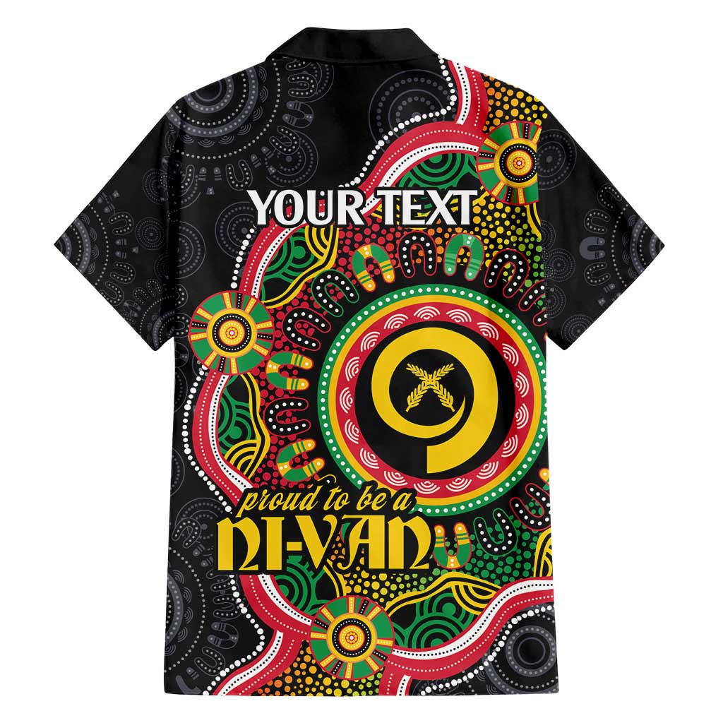 Vanuatu Personalised Hawaiian Shirt Aboriginal Dot Paitnting - Polynesian Pride