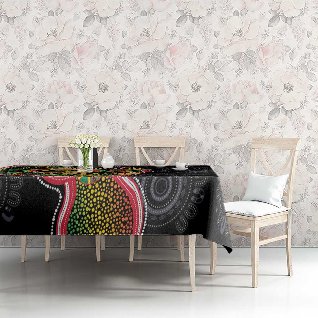 Vanuatu Personalised Tablecloth Aboriginal Dot Paitnting - Polynesian Pride