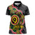 Vanuatu Personalised Women Polo Shirt Aboriginal Dot Paitnting - Polynesian Pride