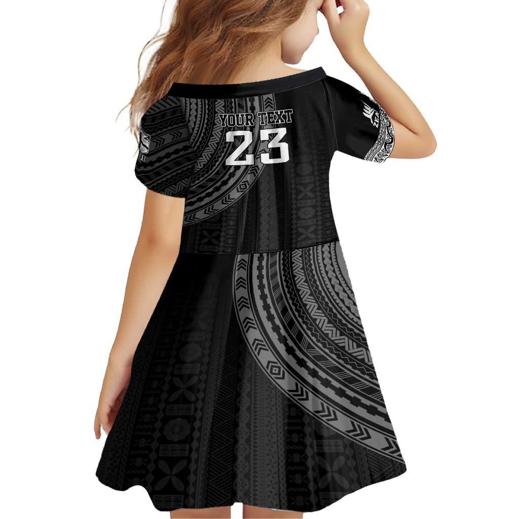 Custom Fiji New Zealand Rugby Family Matching Summer Maxi Dress and Hawaiian Shirt Make History Together LT9 - Polynesian Pride