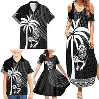 Custom Fiji New Zealand Rugby Family Matching Summer Maxi Dress and Hawaiian Shirt Make History Together LT9 - Polynesian Pride
