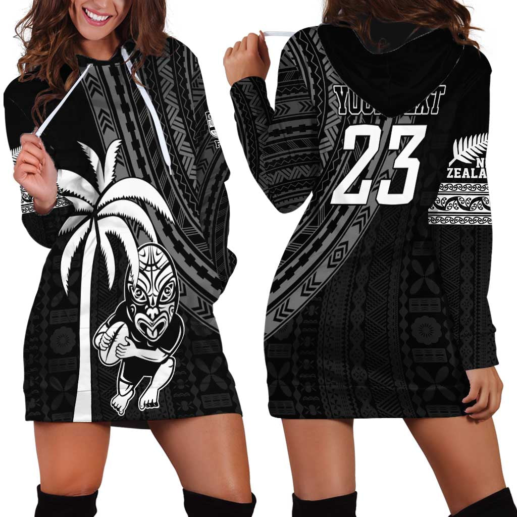 Custom Fiji New Zealand Rugby Hoodie Dress Make History Together LT9 - Polynesian Pride