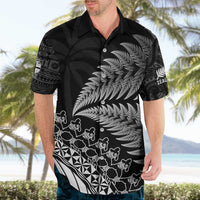 Custom Fiji New Zealand Rugby Hawaiian Shirt Cibi Dance with Black Fern LT9 - Polynesian Pride