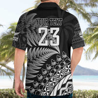 Custom Fiji New Zealand Rugby Hawaiian Shirt Cibi Dance with Black Fern LT9 - Polynesian Pride