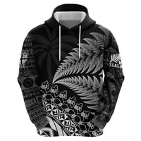 Custom Fiji New Zealand Rugby Hoodie Cibi Dance with Black Fern LT9 - Polynesian Pride