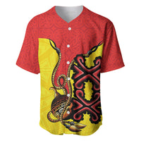 Personalised Papua New Guinea Oro Necklace Baseball Jersey Gold Melanesia Traditional Pattern LT9 Gold - Polynesian Pride