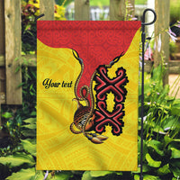 Personalised Papua New Guinea Oro Necklace Garden Flag Gold Melanesia Traditional Pattern LT9 Garden Flag Gold - Polynesian Pride
