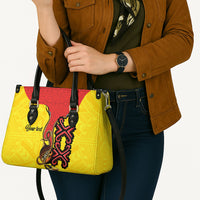 Personalised Papua New Guinea Oro Necklace Leather Bag Gold Melanesia Traditional Pattern LT9 - Polynesian Pride