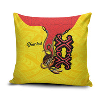 Personalised Papua New Guinea Oro Necklace Pillow Cover Gold Melanesia Traditional Pattern LT9 Gold - Polynesian Pride