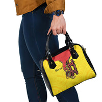 Personalised Papua New Guinea Oro Necklace Shoulder Handbag Gold Melanesia Traditional Pattern LT9 - Polynesian Pride
