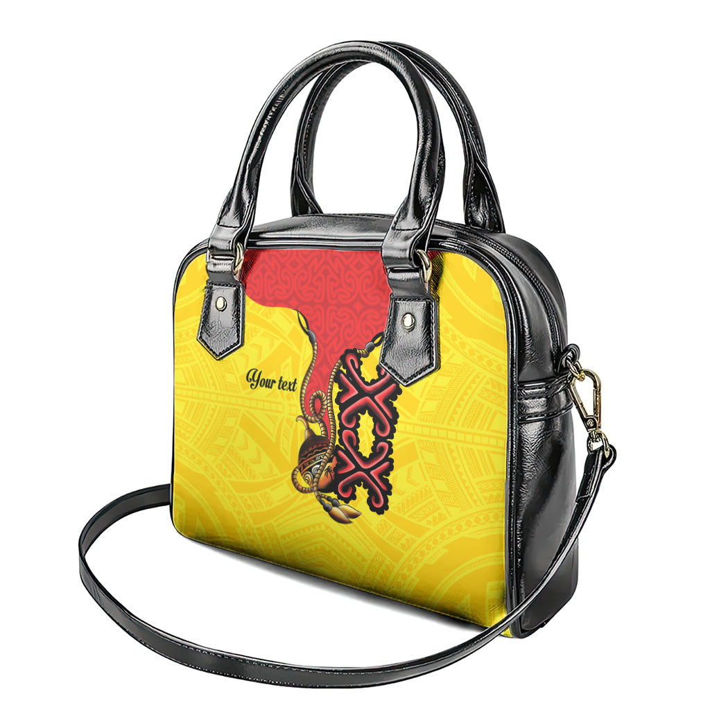Personalised Papua New Guinea Oro Necklace Shoulder Handbag Gold Melanesia Traditional Pattern LT9 - Polynesian Pride