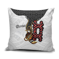 Personalised Papua New Guinea Oro Necklace Pillow Cover Black Melanesia Traditional Pattern LT9 Black - Polynesian Pride