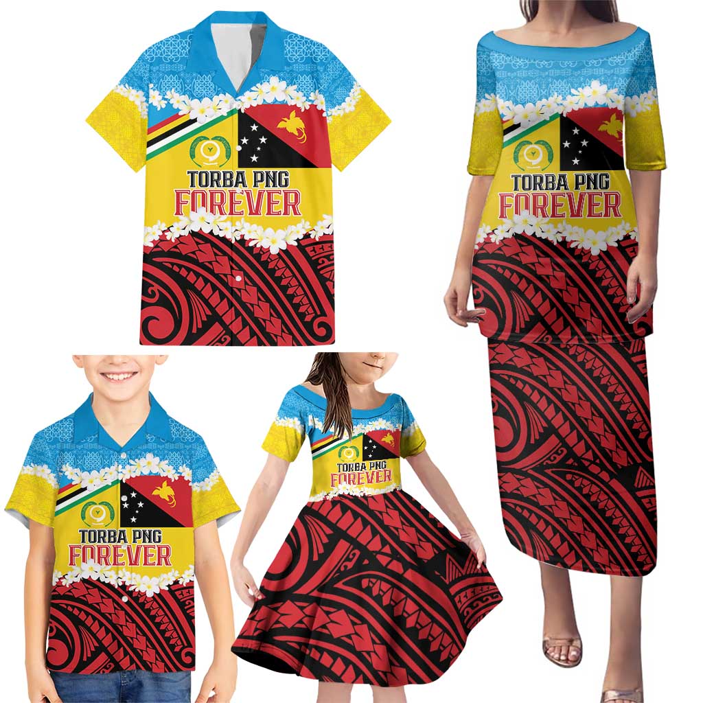 Personalised Torba PNG Forever Family Matching Puletasi and Hawaiian Shirt Polynesian Sand Art LT9 - Polynesian Pride
