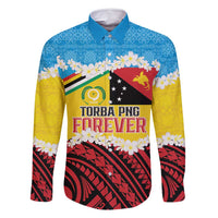 Personalised Torba PNG Forever Family Matching Summer Maxi Dress and Hawaiian Shirt Polynesian Sand Art LT9 Dad's Shirt - Long Sleeve Green - Polynesian Pride
