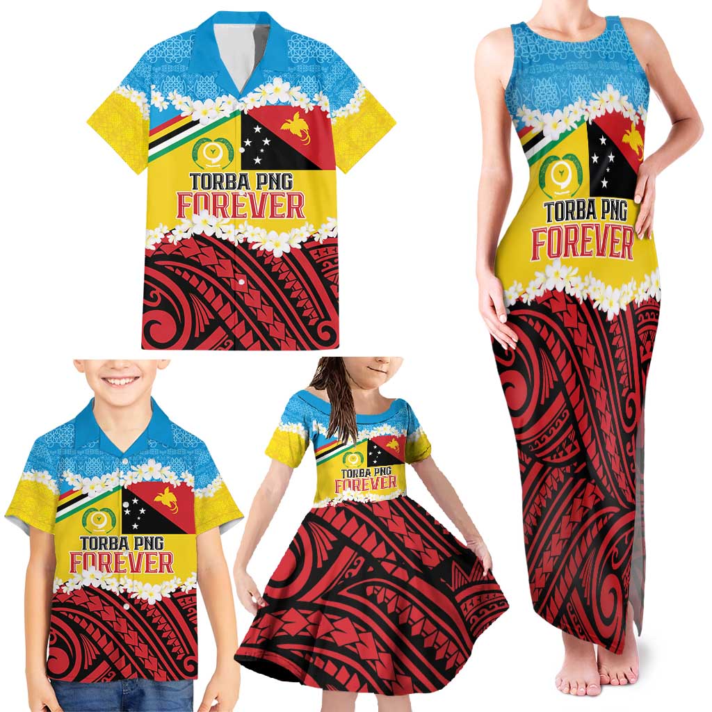 Personalised Torba PNG Forever Family Matching Tank Maxi Dress and Hawaiian Shirt Polynesian Sand Art LT9 - Polynesian Pride