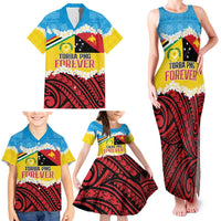 Personalised Torba PNG Forever Family Matching Tank Maxi Dress and Hawaiian Shirt Polynesian Sand Art LT9 - Polynesian Pride