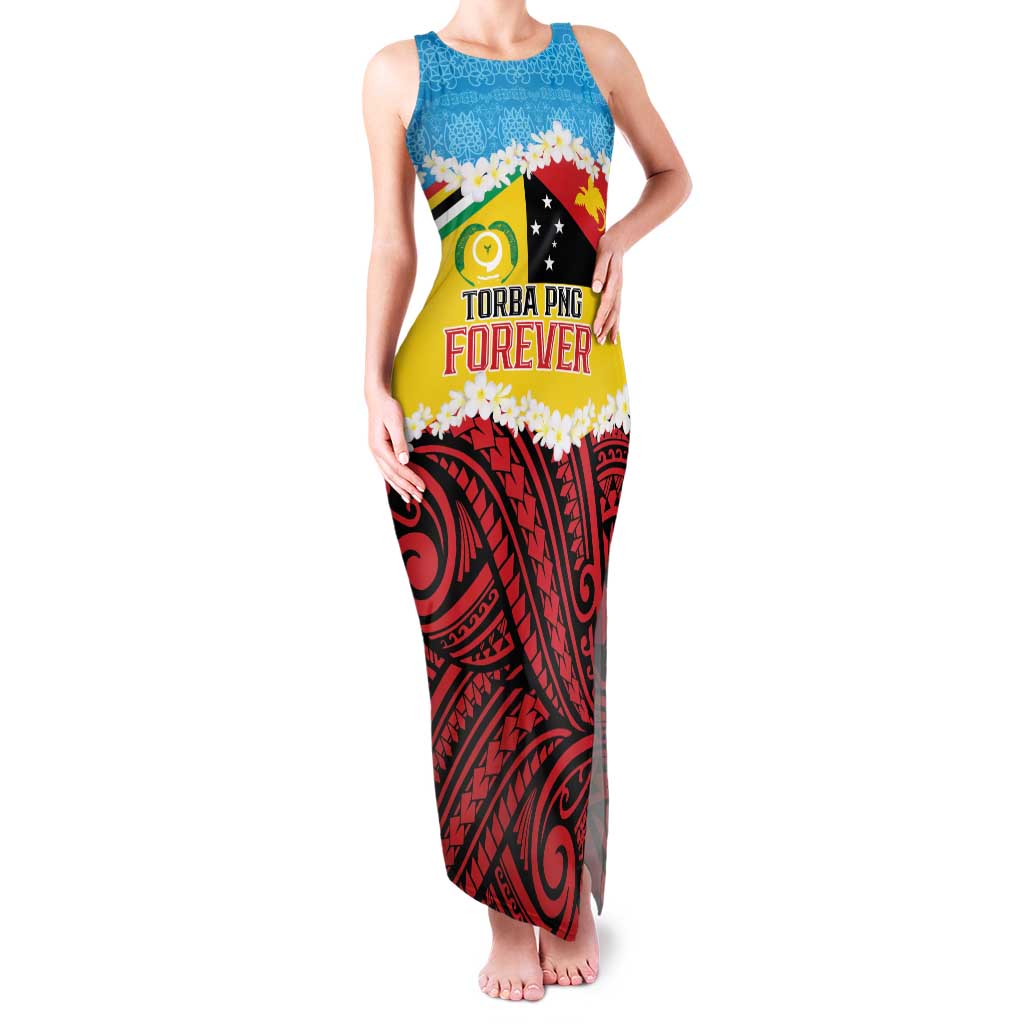 Personalised Torba PNG Forever Family Matching Tank Maxi Dress and Hawaiian Shirt Polynesian Sand Art LT9 Mom's Dress Green - Polynesian Pride