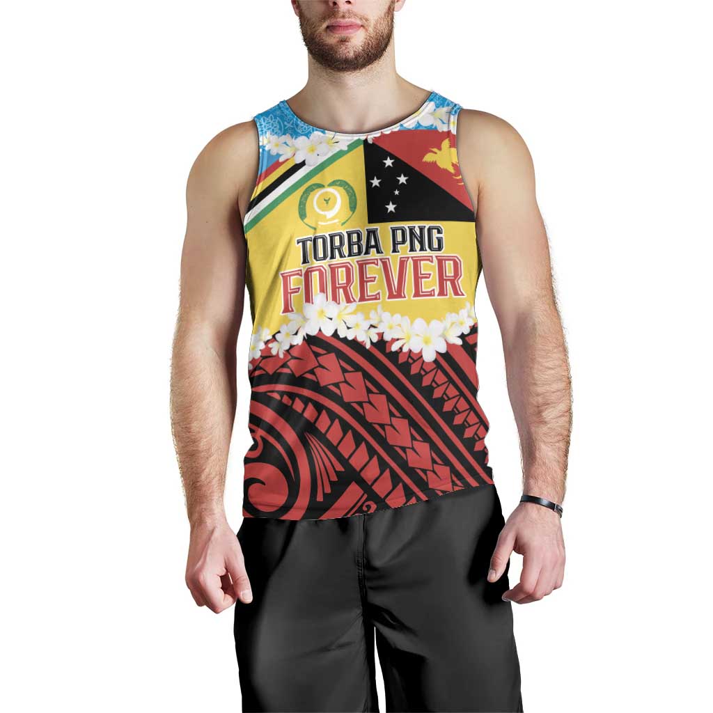 Personalised Torba PNG Forever Men Tank Top Polynesian Sand Art LT9 - Polynesian Pride