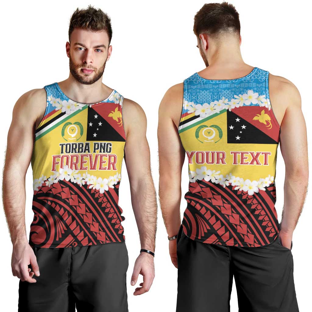Personalised Torba PNG Forever Men Tank Top Polynesian Sand Art LT9 - Polynesian Pride