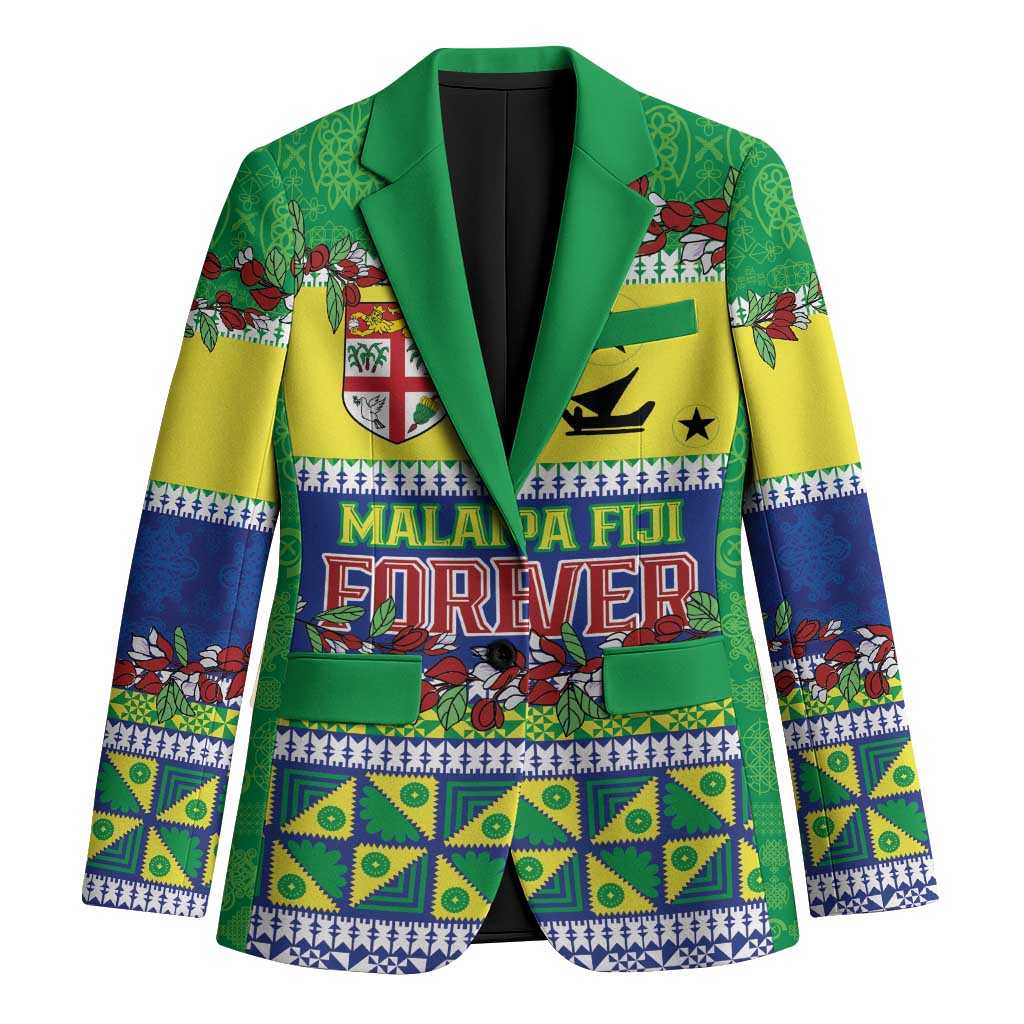 Personalised Malampa Fiji Forever Blazer Tagimoucia Polynesian Sand Drawing - Polynesian Pride