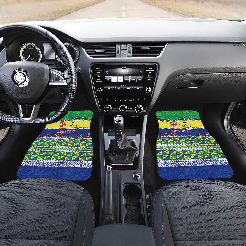 Personalised Malampa Fiji Forever Car Mats Tagimoucia Polynesian Sand Drawing - Polynesian Pride