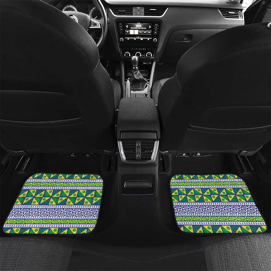 Personalised Malampa Fiji Forever Car Mats Tagimoucia Polynesian Sand Drawing - Polynesian Pride